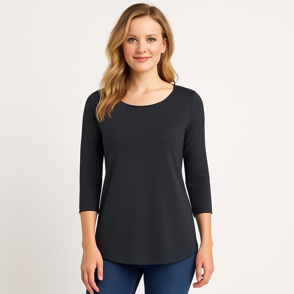 Weston Anthopologie Grey Long Sleeve Blouse Top Size Medium - Picture 1 of 9